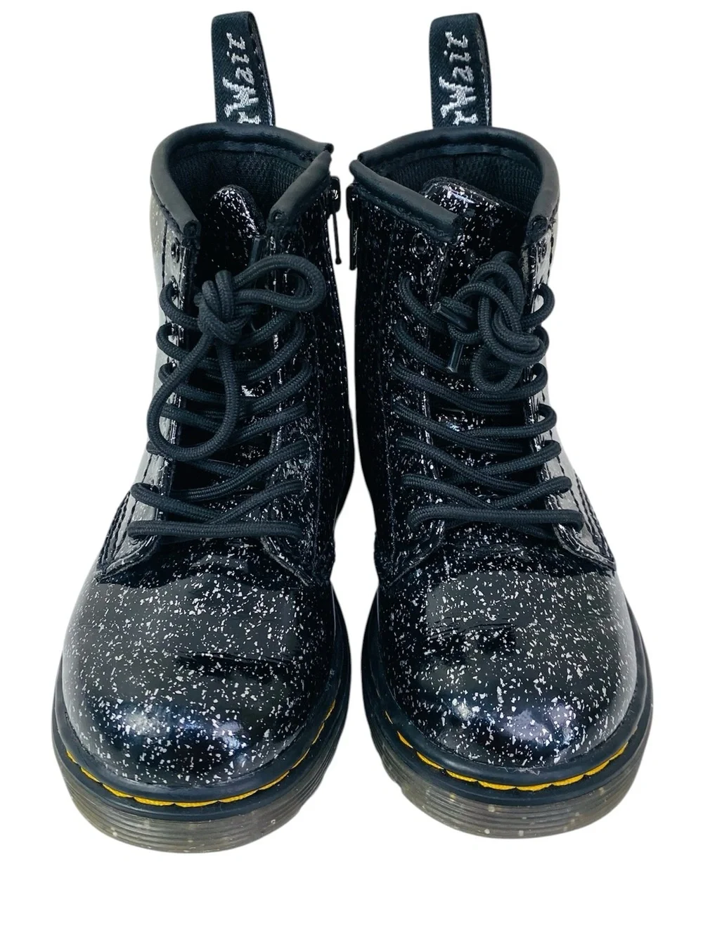 Dr. Martens 1460 Black Cosmic Glitter Boots Size 8